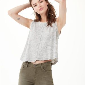 Splendid heather grey split seam tank